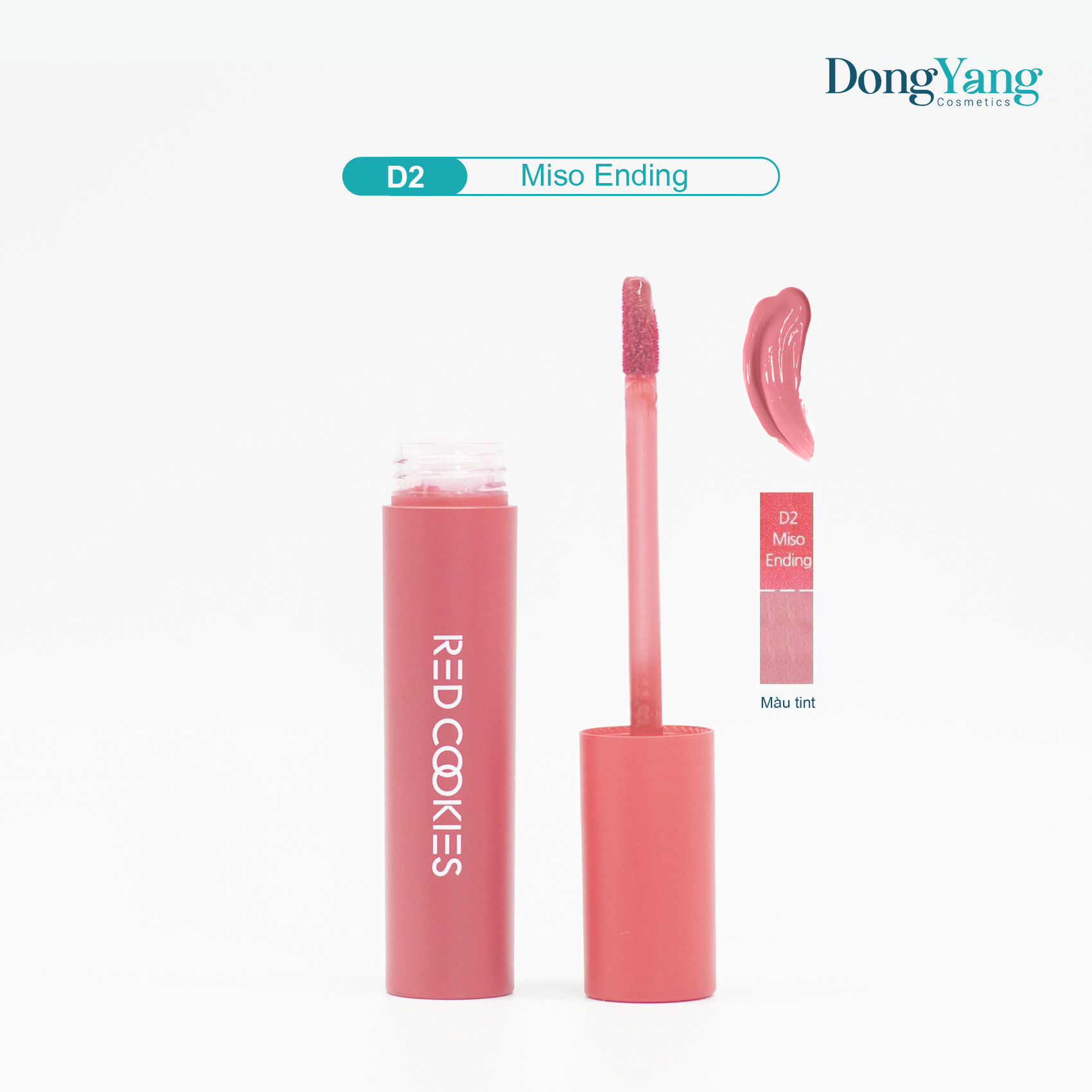 Son Lì Red Cookies Water Dew Velvet Tint Hàn Quốc Màu D2 - Hồng San Hô