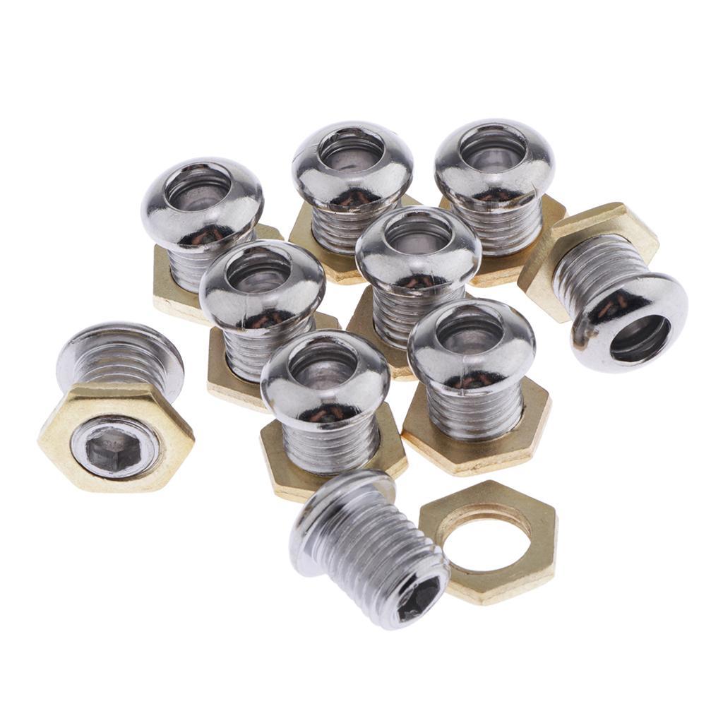 40 Pieces Drum Air Vent With Gasket Nut Bass Tom Snare Drum Kit