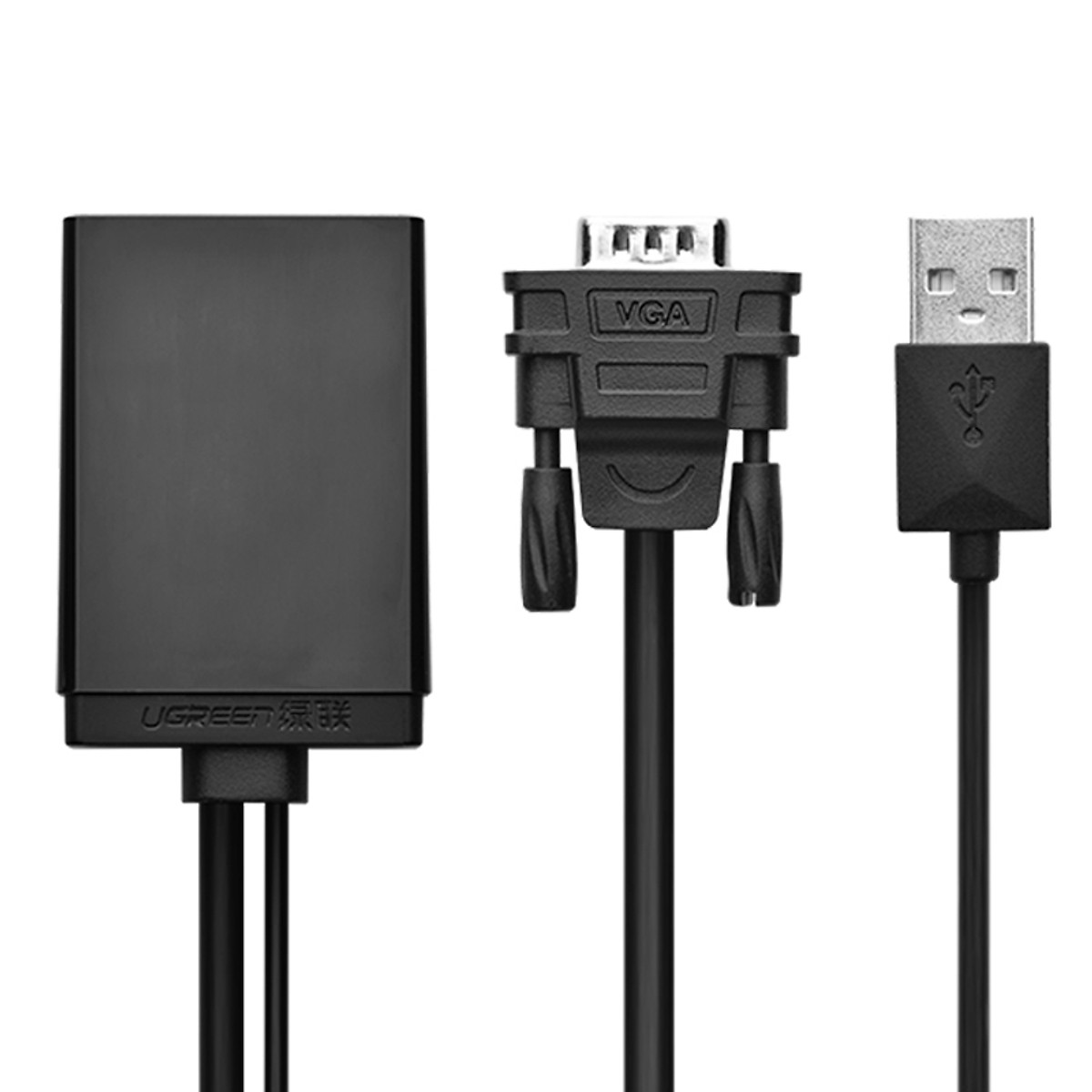 Bộ chuyển đổi tín hiệu VGA sang HDMI có Audio UGREEN 040213 (VGA to HDMI , Audio) - Hàng Chính Hãng