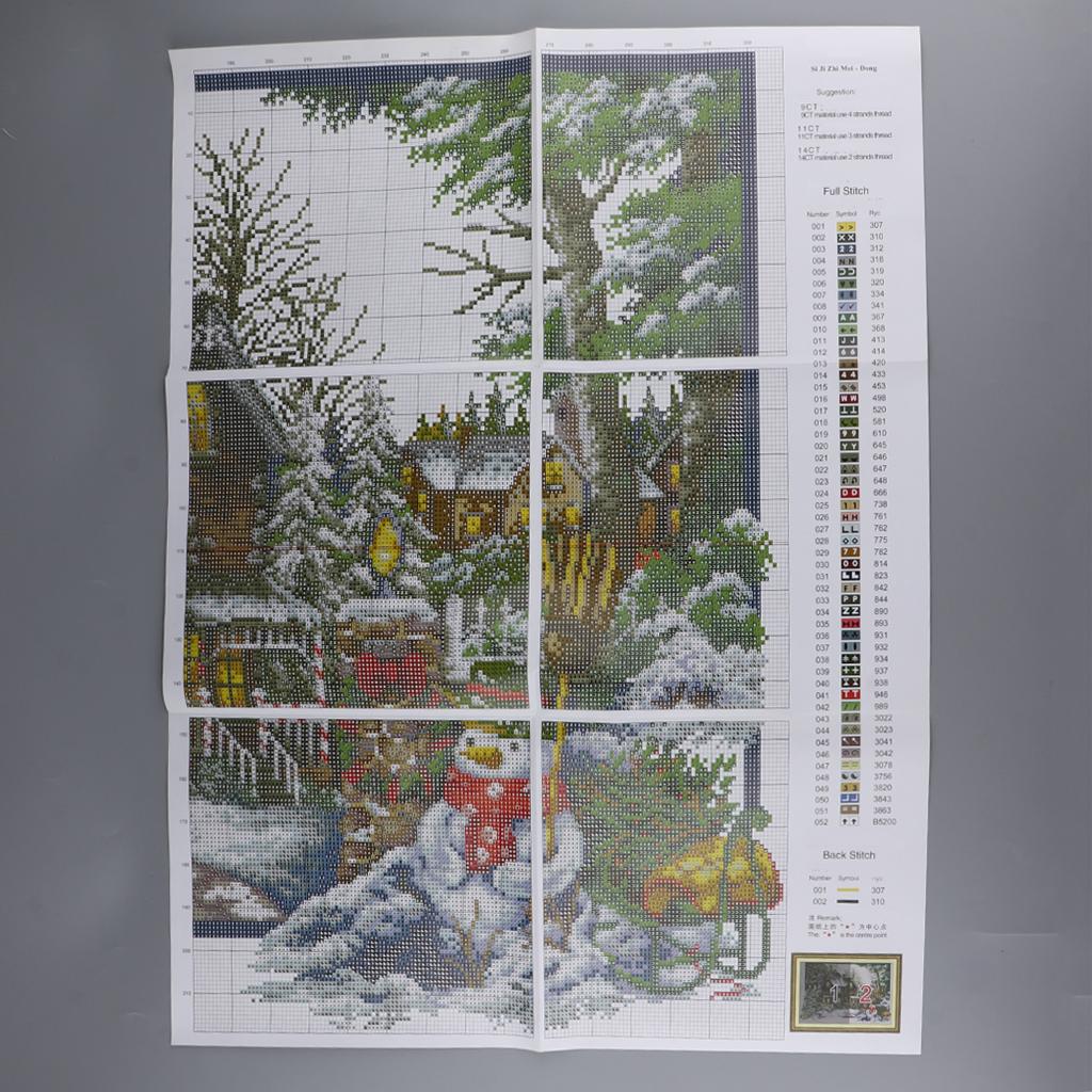 Đóng Dấu Cross Stitch Kits 11 Gói Thêu Bốn Mùa