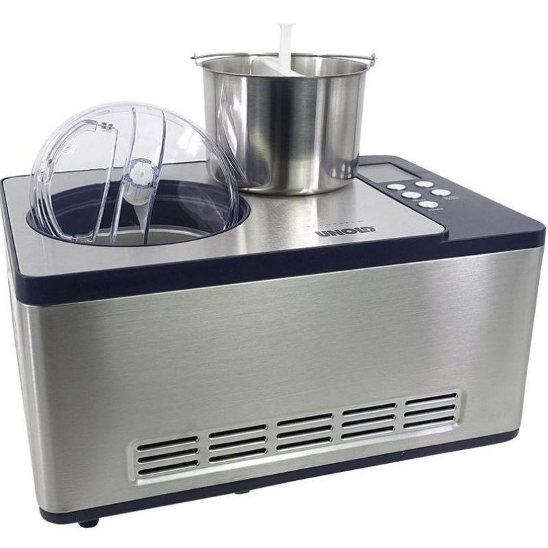 Máy Làm Kem Tươi Unold 48818, Máy Làm Kem Mini Siêu Tốc Tự Động, Công Suất 150W, 1.5L, Ice Cream Maker, Hàng Chính Hãng