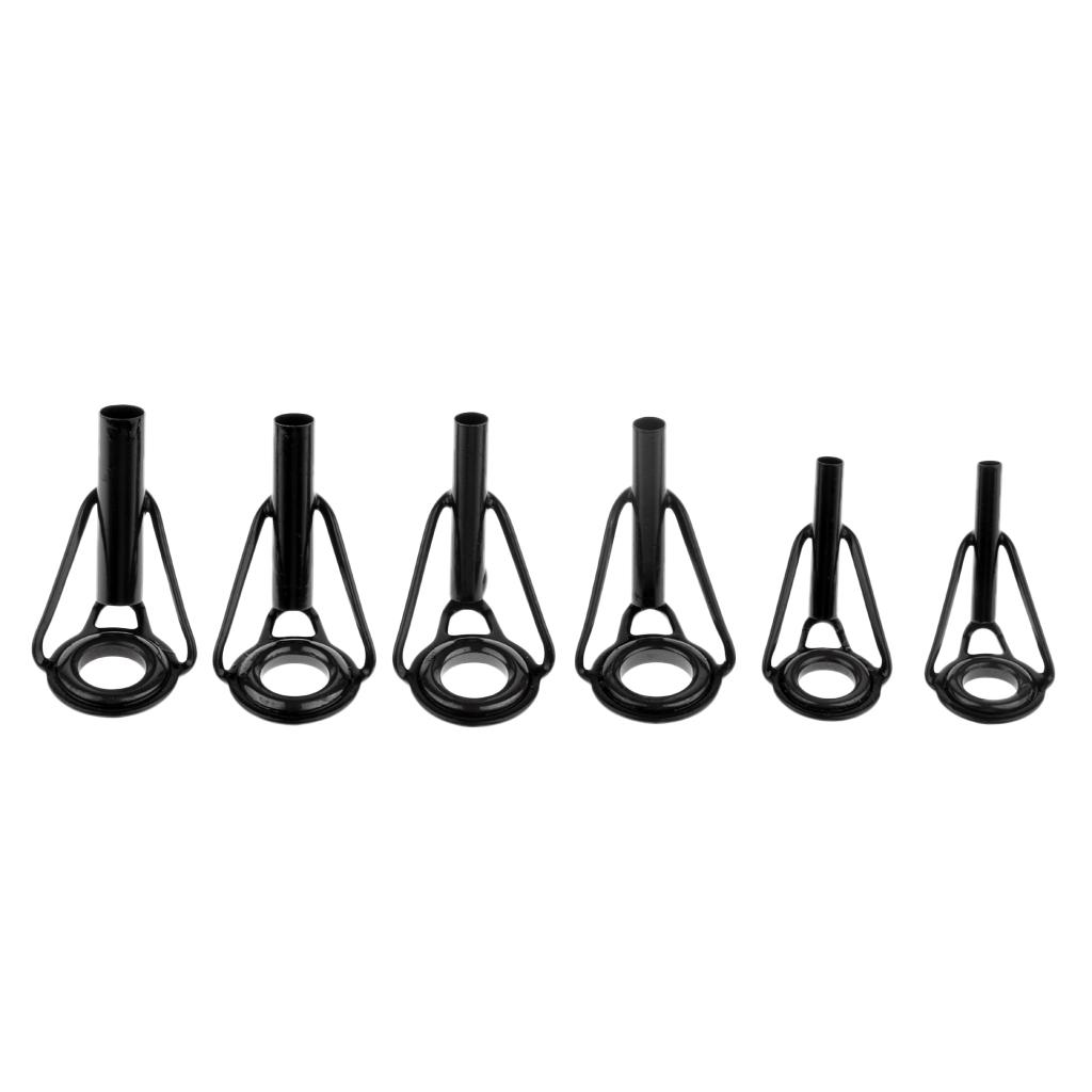 30Pcs/box Fishing Rod Guides Replacement Tip Ring Ceramic Guide .2-4mm
