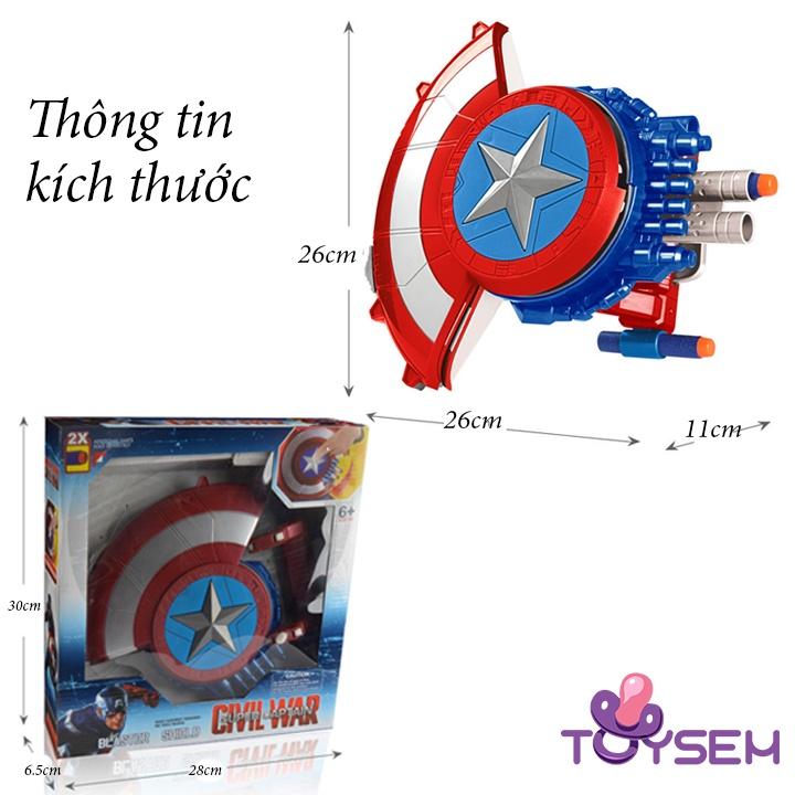 Khiên đội trưởng Mỹ nhập vai cho bé-Khiên captain america bắn-Đồ chơi chiến binh siêu anh hùng