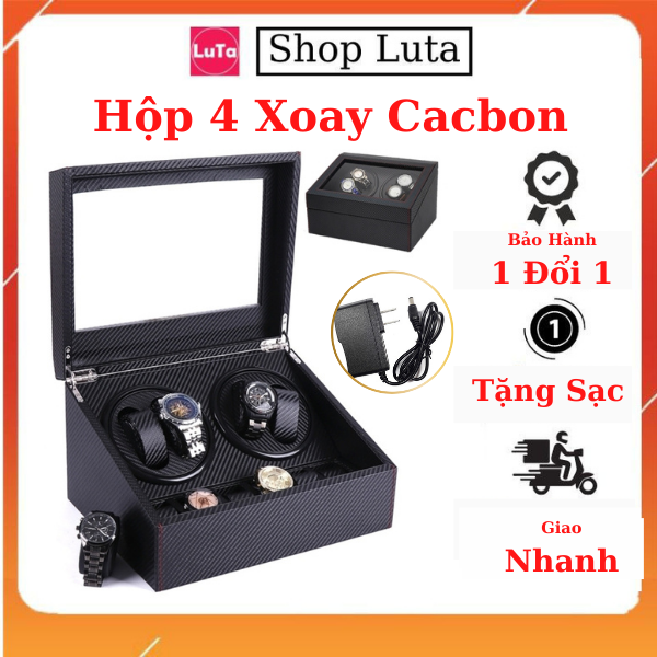 HỘP ĐỒNG HỒ CƠ DA CARBON