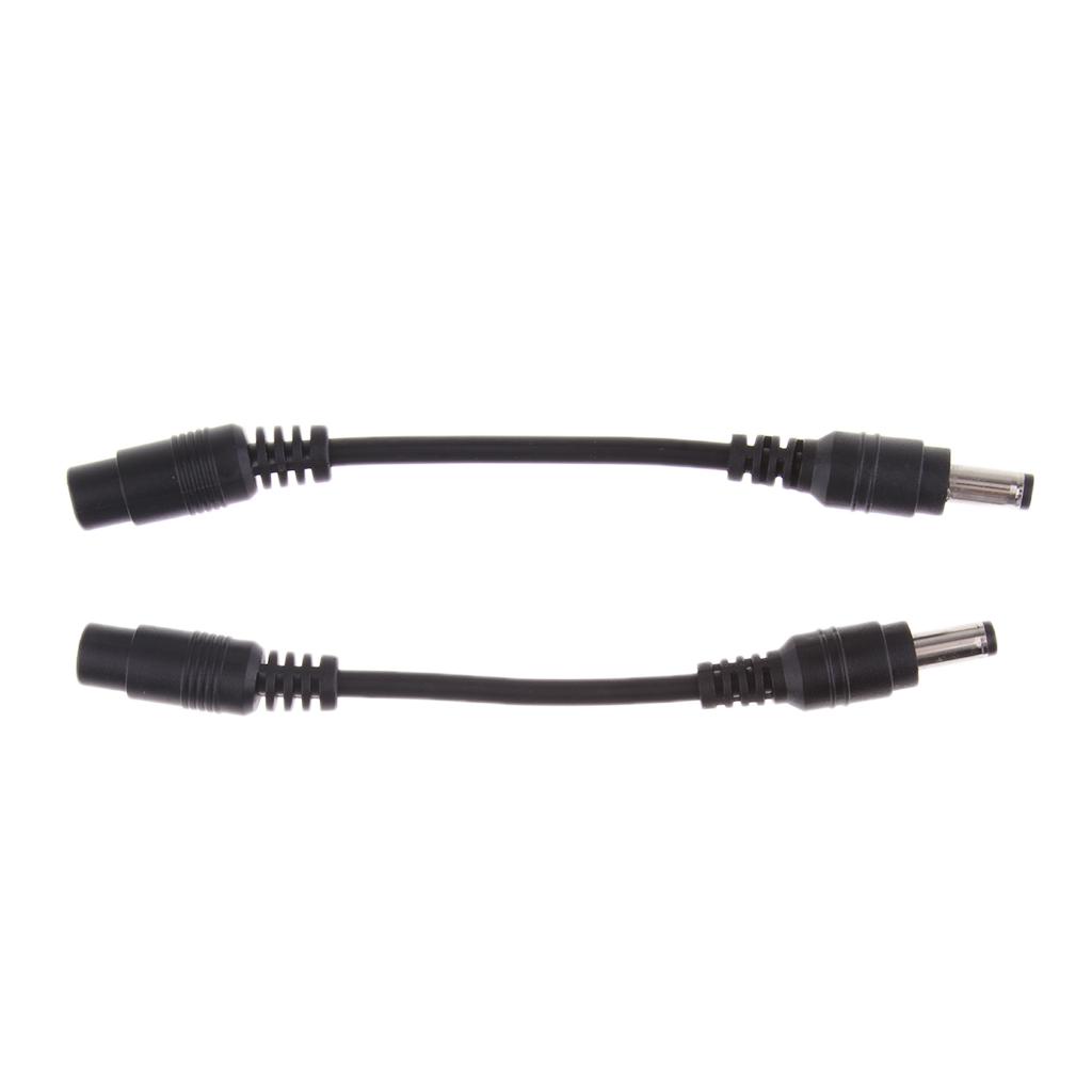 2-piece DC Power Supply 5.5 X 2.1 Mm Female to 5.5 Mm X 2.5 Mm Adapter Cable