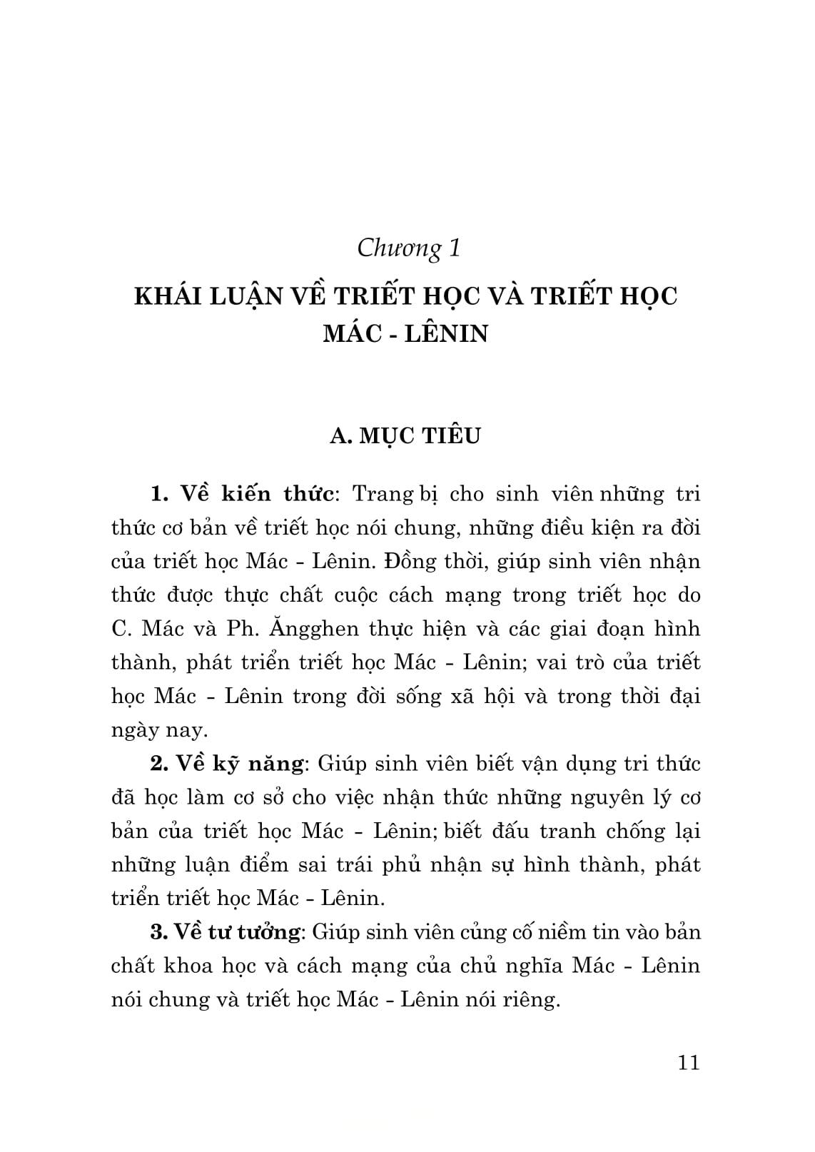 Giáo Trình Triết Học Mác - Lênin (Dành Cho Bậc Đại Học Hệ Không Chuyên Lý Luận Chính Trị)