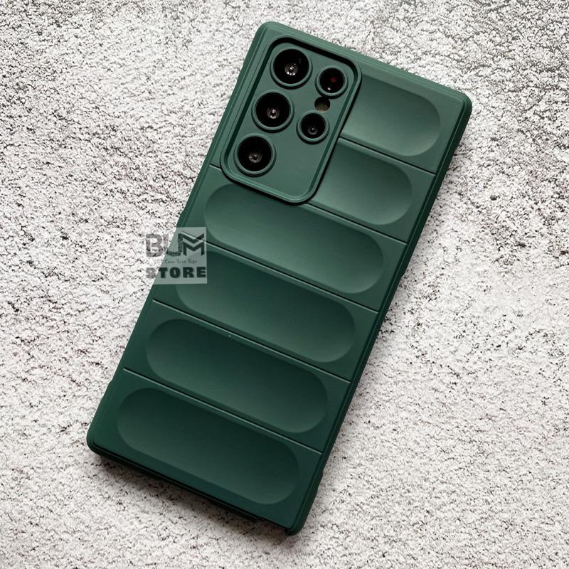 Ốp Phao Silicon Cho Samsung Galaxy S23 Ultra / S22 Ultra / Note 20 Ultra Chống Sốc Có Lót Nhung Bên Trong