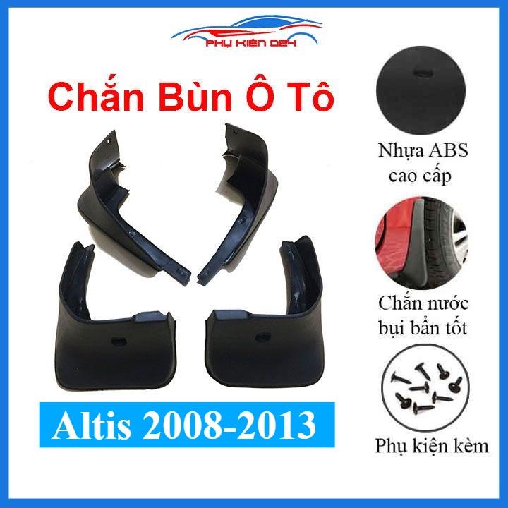 Bộ 4 chắn bùn Altis 2008-2009-2010-2011-2012-2013 chuẩn theo xe