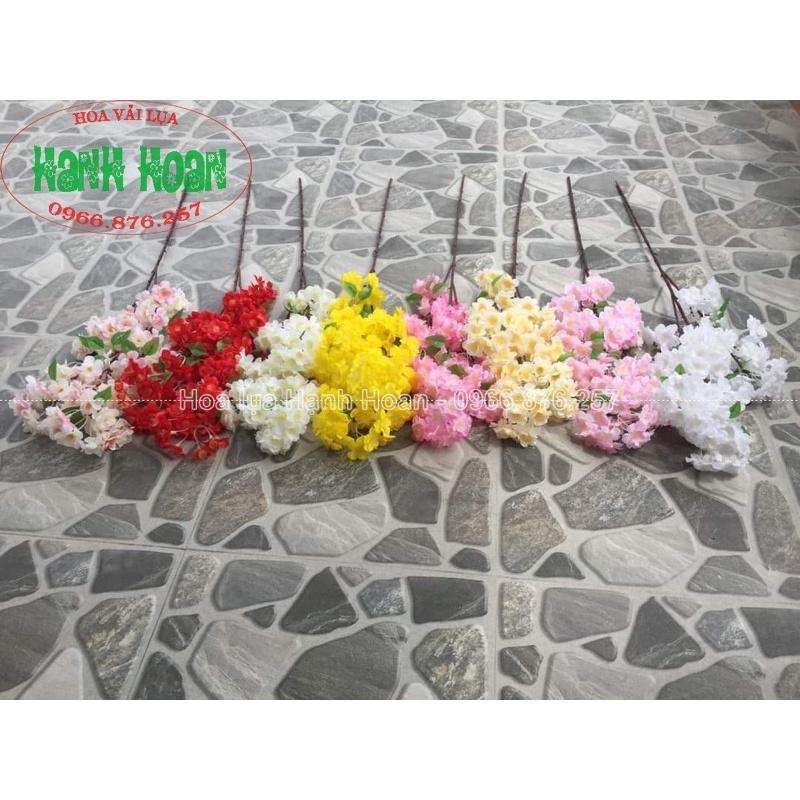 Combo 10 cành hoa anh đào chùm siêu cao cấp- Hoa trang trí,hoa lụa