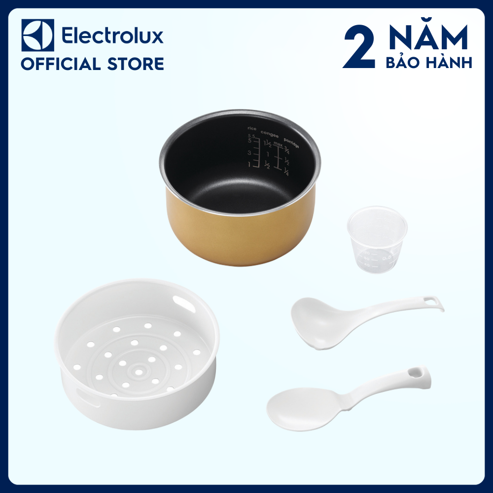 Nồi cơm điện Electrolux Explore 7 E7RC1-550K - Van thoát hơi giữ độ sôi luôn ổn định, lòng nồi bằng hợp kim cao cấp phủ chống dính [Hàng chính hãng]