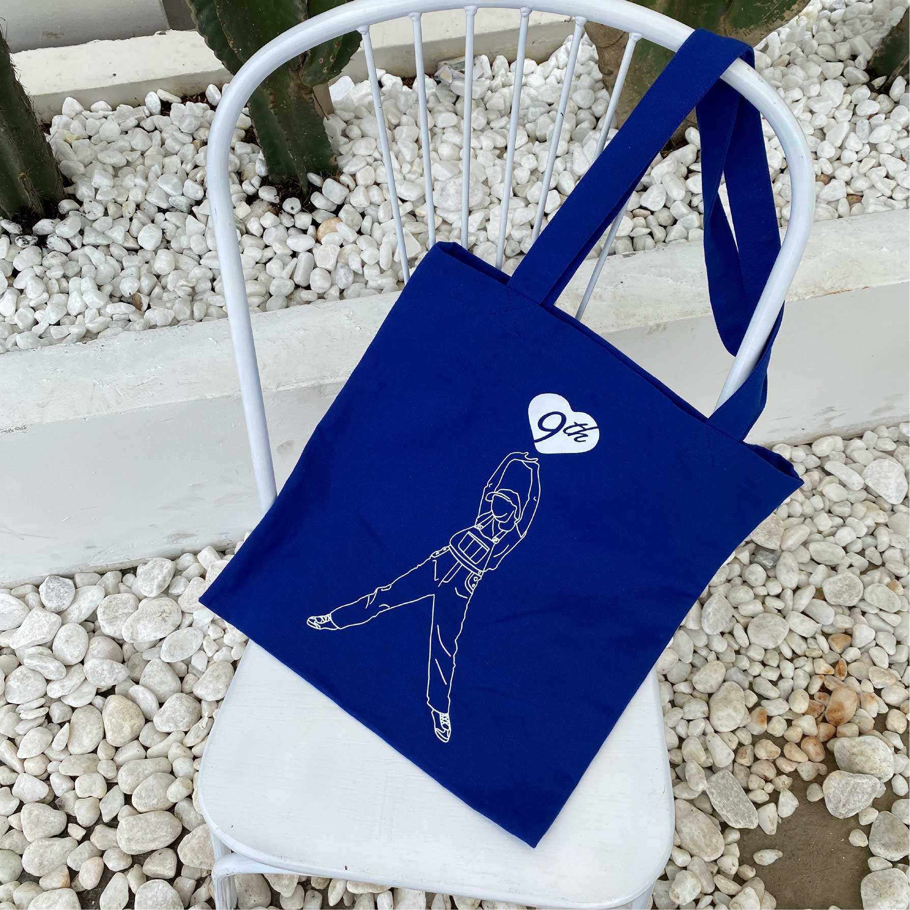 TheBlueTshirt - Túi Tote Hoạ Tiết Màu Xanh Dương - Birthday Tote Bag