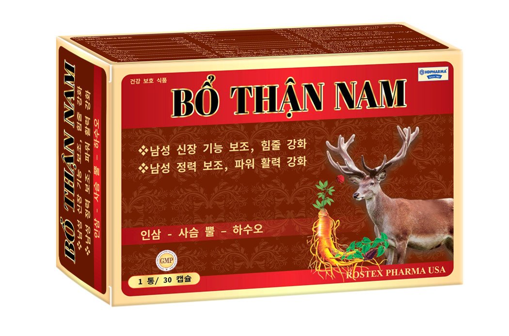 Tăng cường sinh lý Bổ Thận Nam HDPHARMA bổ thận, tráng dương - 30 viên