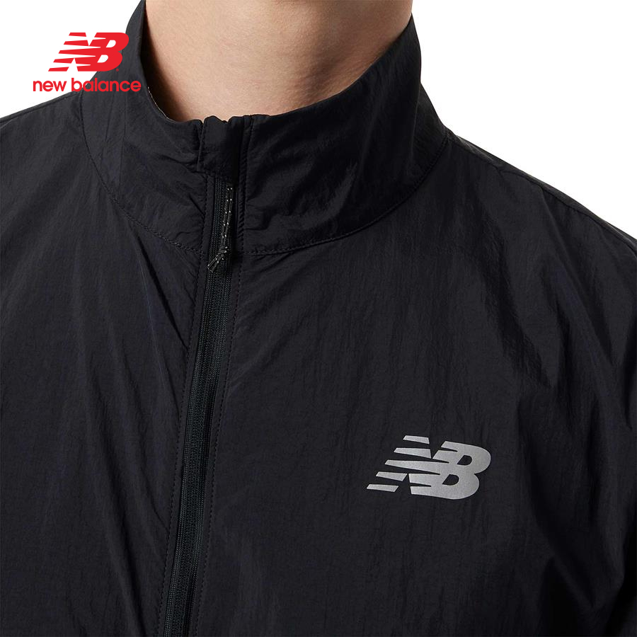 Áo khoác thể thao nam New Balance RUNNING JACKET M BLACK - AMJ21264BK