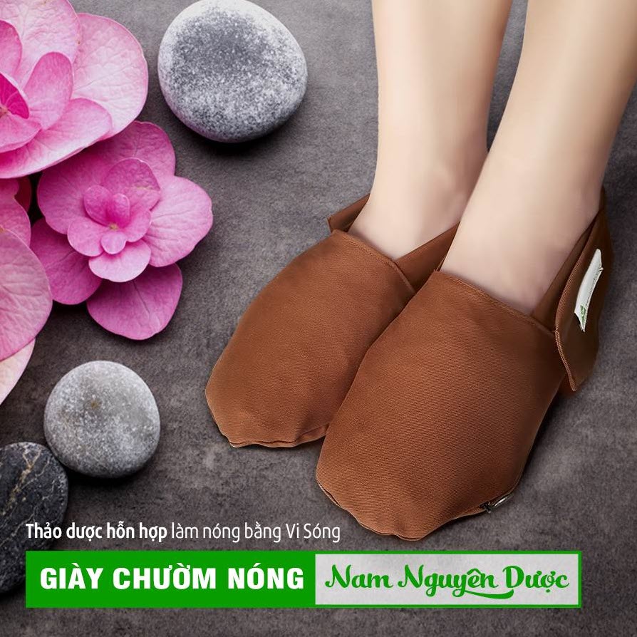 Giày Chườm chân làm nóng bằng vi sóng (Không hộp) - Nam Nguyên Dược