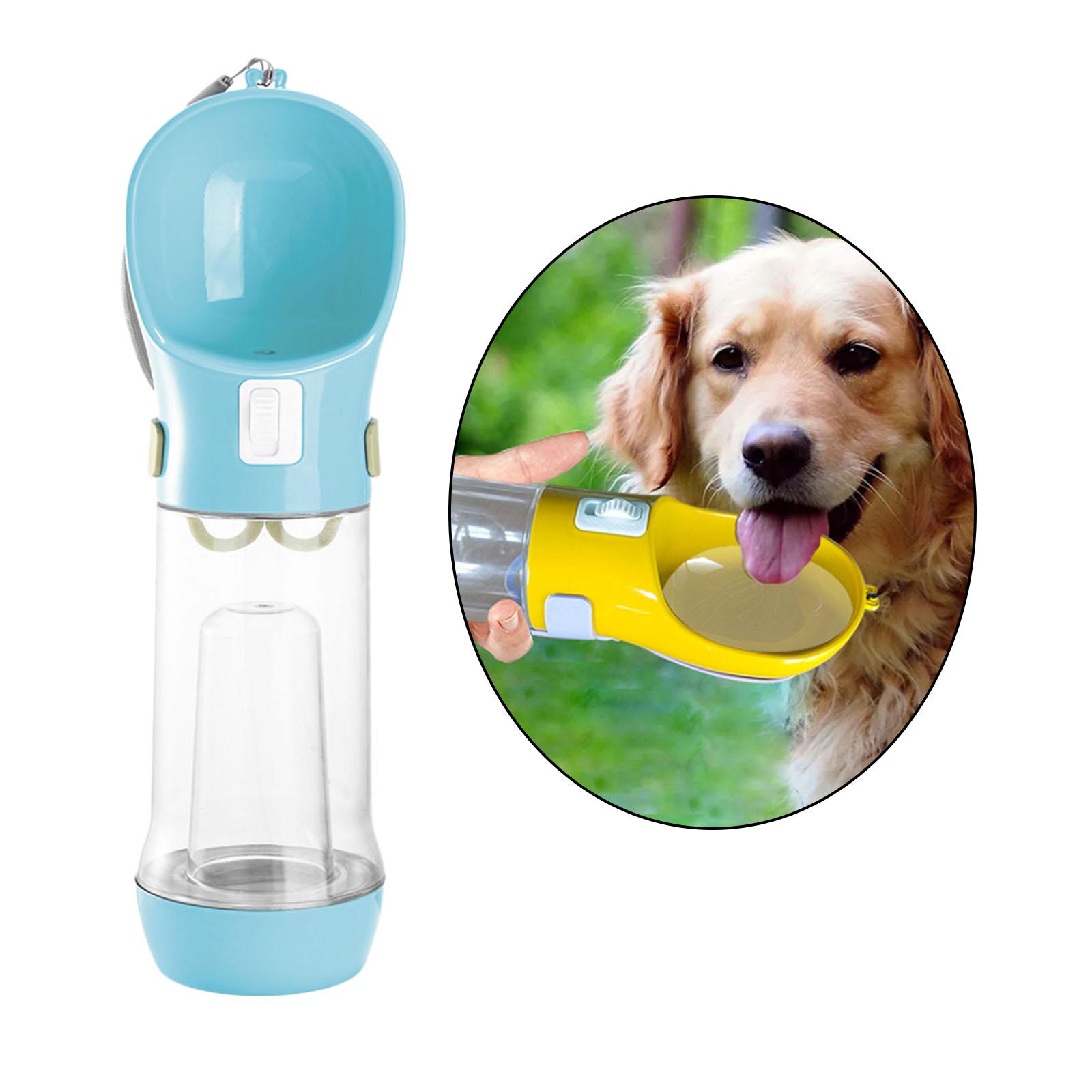 10oz Dog Travel Water Bottle Dog Travel Water Bottle with Food Container for Outdoor Hiking