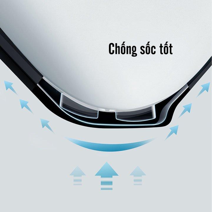 Đen - Bao case silicon chống sốc siêu mỏng cho tai nghe Apple Airpods Pro hiệu XUNDD Drop Resistant (Thiết kế siêu mỏng, kiểu dáng viền màu, bảo vệ chắc chắn) - Hàng nhập khẩu