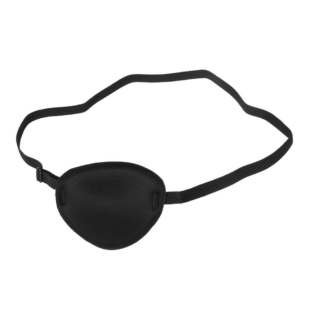 4xPirate Eye Patch Eye Mask Eyeshade Cover Plain for Adult Lazy Eye Amblyopia