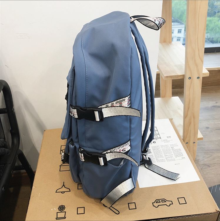 Balo đi học nam nữ ulzzang trơn màu +Tăng móc vịt+huy hiệu cho học sinh Hàn Quốc unisex Lalunavn - A25
