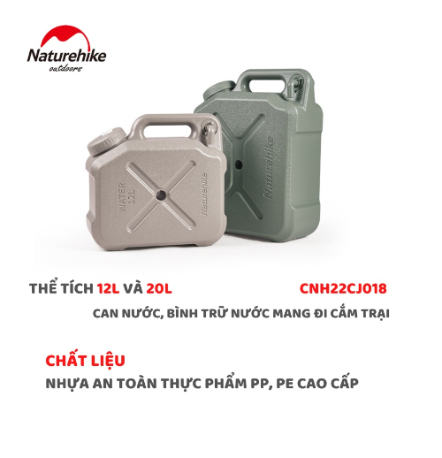 Bình/Can nước dã ngoại NatureHike CNH22CJ018