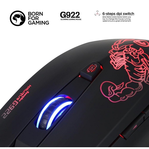 Chuột máy tính chuyên Game MARVO G922 có LED - Hàng chính hãng