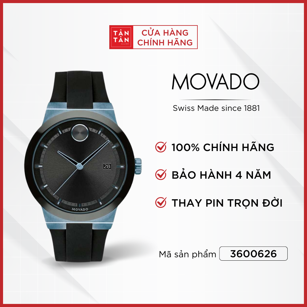 Đồng Hồ Thời Trang Nam Movado Máy Pin Bold Fusion 3600626 42mm
