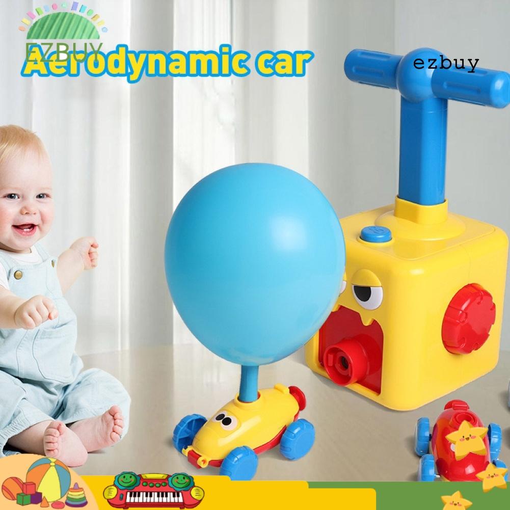 EY-Press-Powered Racing Car with Manual Balloon Pump Educational Toys Kids Gift