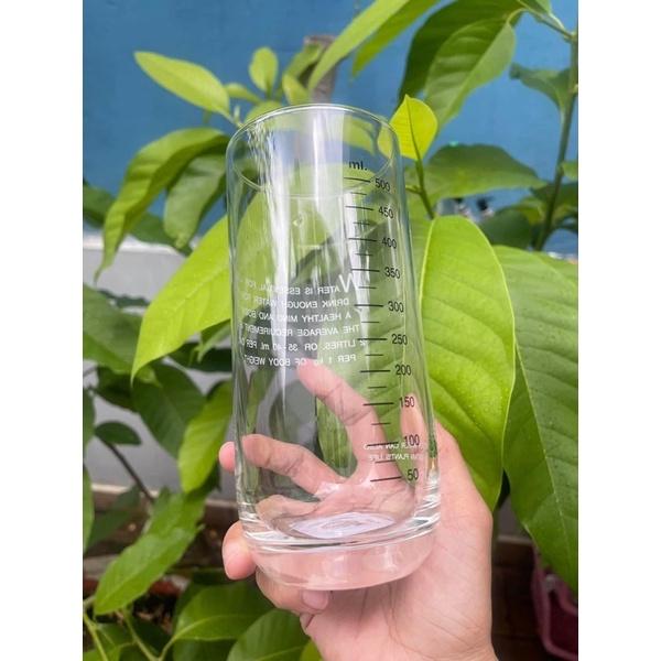 Cốc Thuỷ Tinh Chia Vạch Ocean 625ml Pha Sữa Cho Bé - Ly Đong Thể Tích