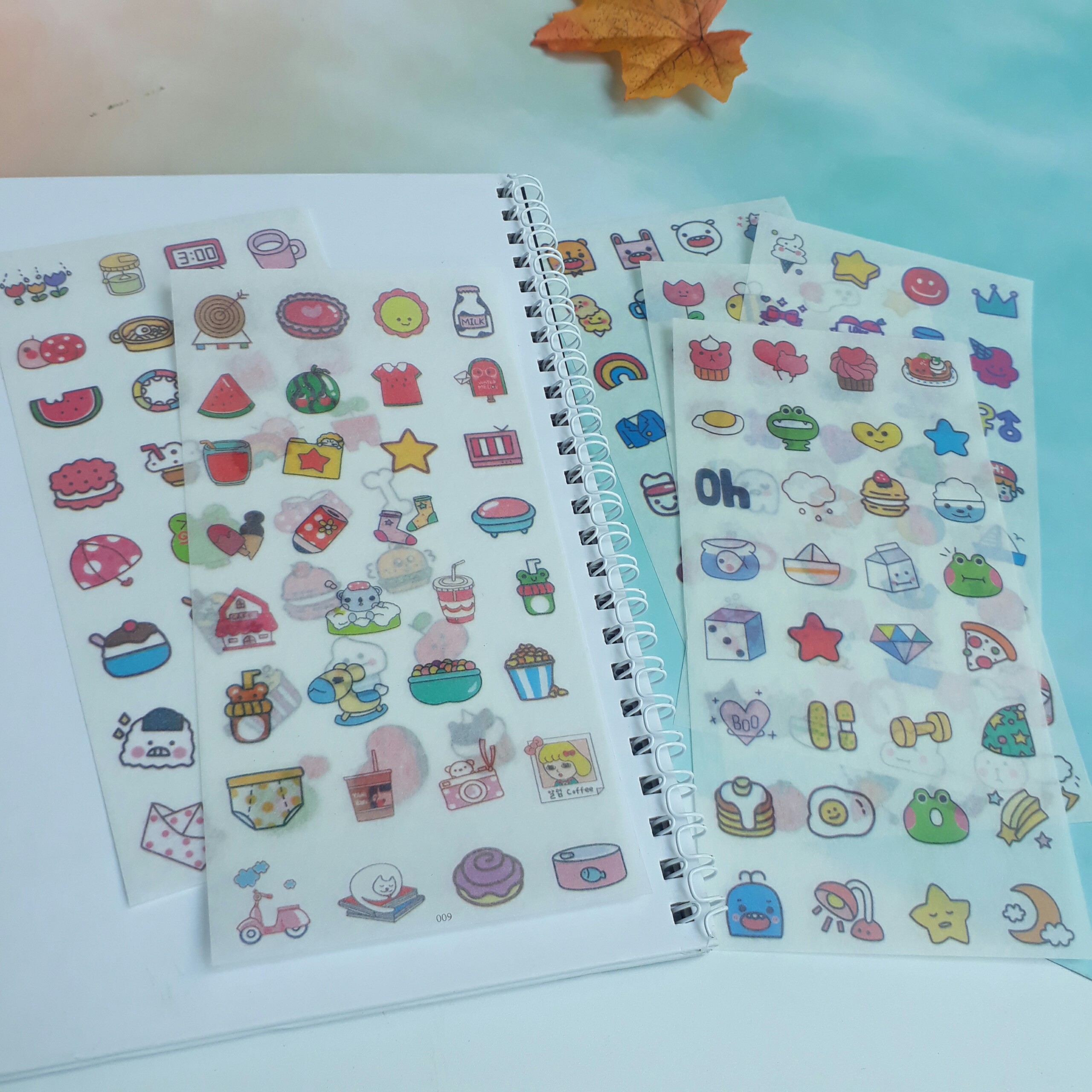 Bộ 6 Miếng Sticker Đồ Vật Đáng Yêu