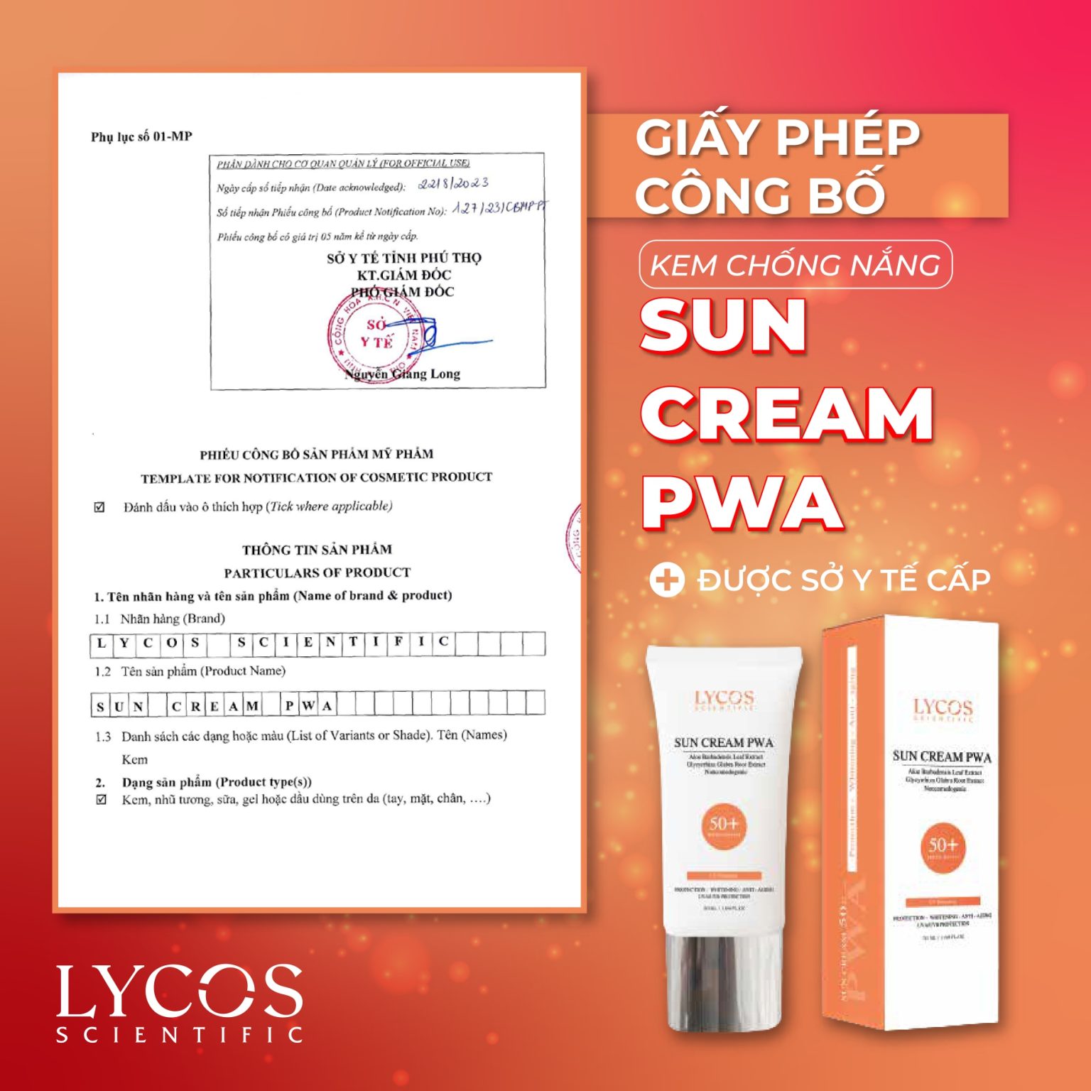 Kem Chống Nắng Kiểm Soát Dầu Lycos PWA ngừa mụn SPF 50+ PA ++++ kiểm soát bóng nhờn hiệu quả
