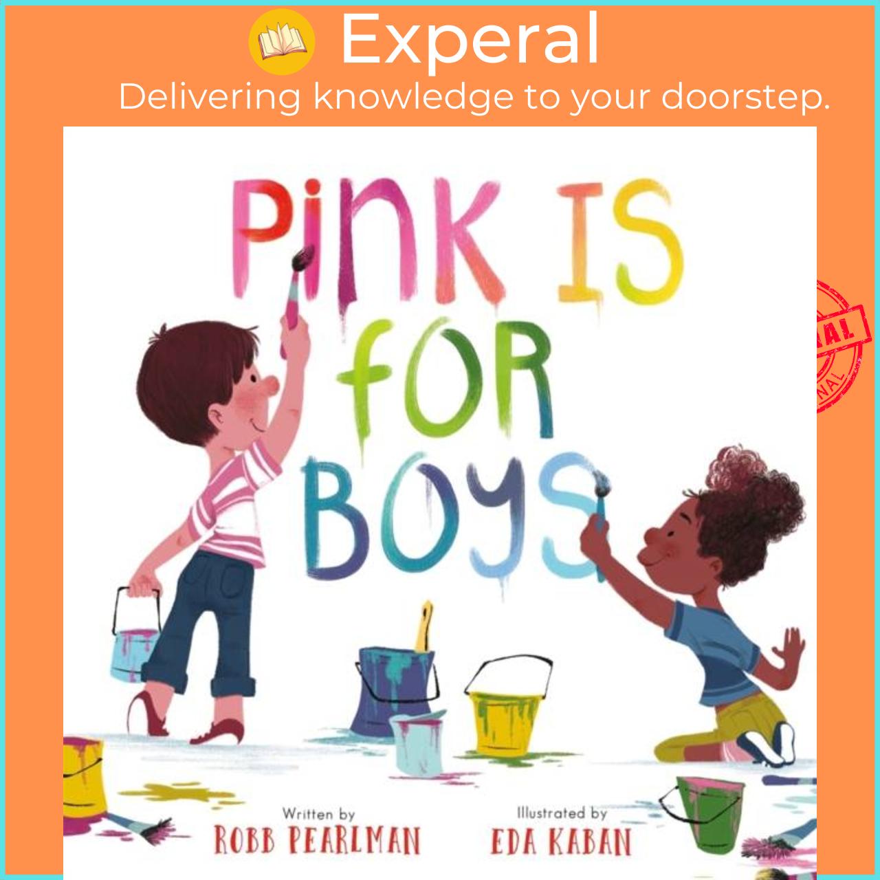 Sách - Pink Is for Boys by Eda Kaban (UK edition, boardbook)