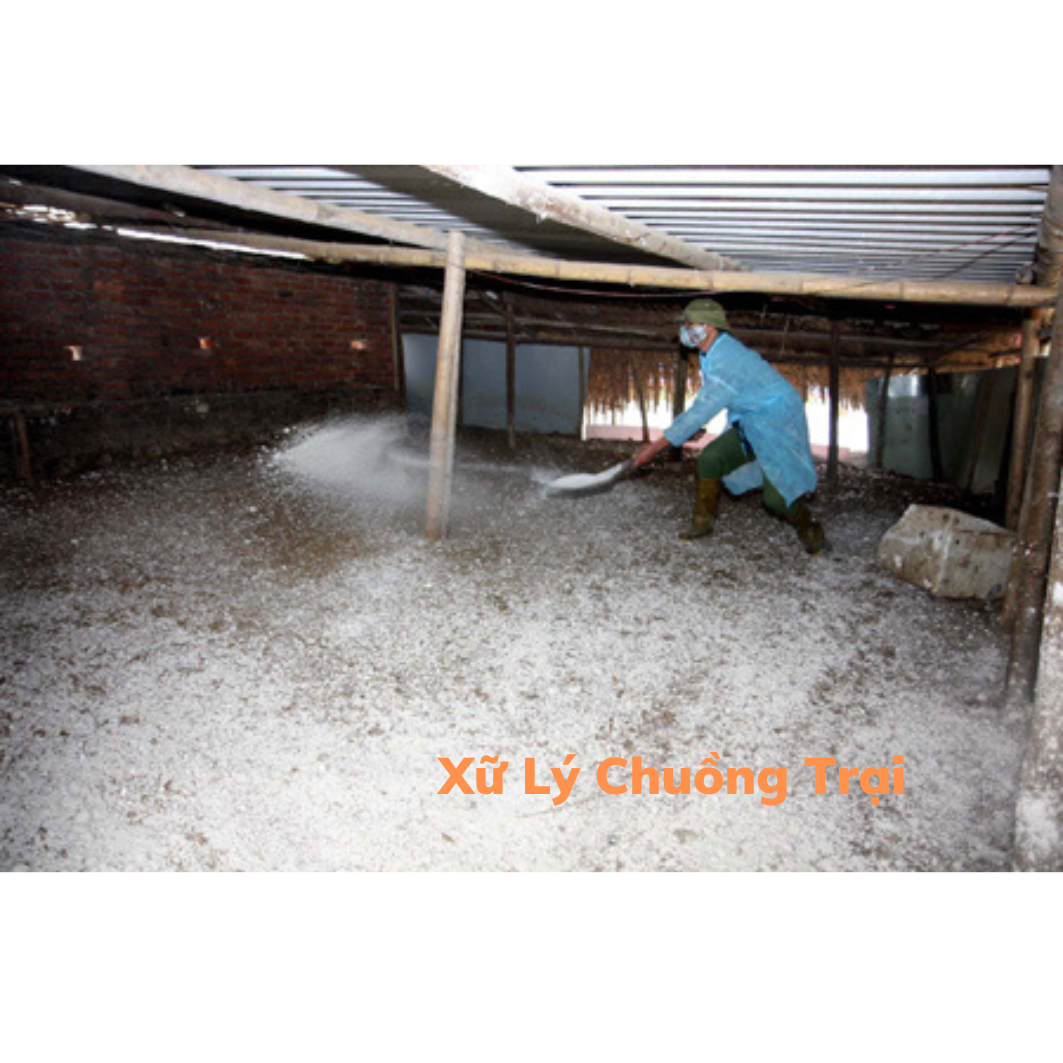 Vôi Bột Nông Nghiệp Xác Khuẩn Chuồng Trại, Khu Chăn Nuôi, Xử Lý Đất Đai (Gói 1kg)