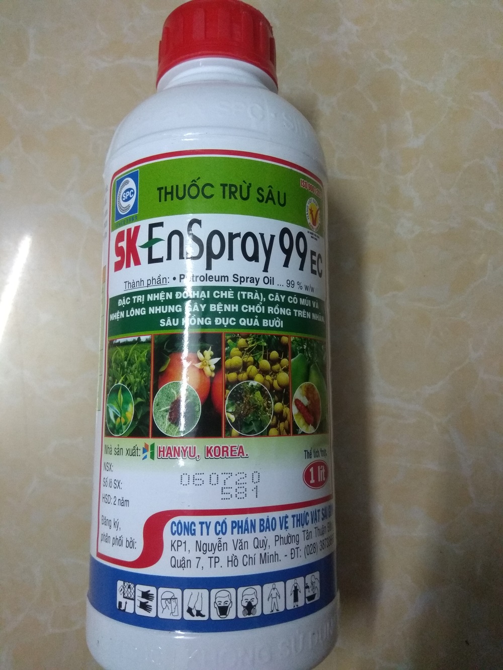 Dầu khoáng SK Enspray 99 trừ bọ trĩ và nhện đỏ - chai 1 lít