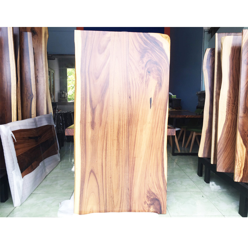 Mặt bàn gỗ me tây ghép tự nhiên dài 160cm rộng 85cm