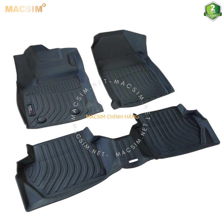 Thảm lót sàn xe ô tô Ford Fiesta 2011-2013 (sd) Nhãn hiệu Macsim chất liệu nhựa TPE cao cấp
