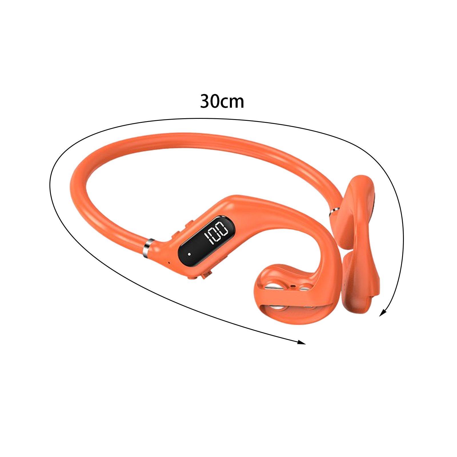 Open Ear Headphone Headset Noise Cancelling Handsfree Calling Stereo with Mic Sports Headset Sports Headphone for Workout Bicycling