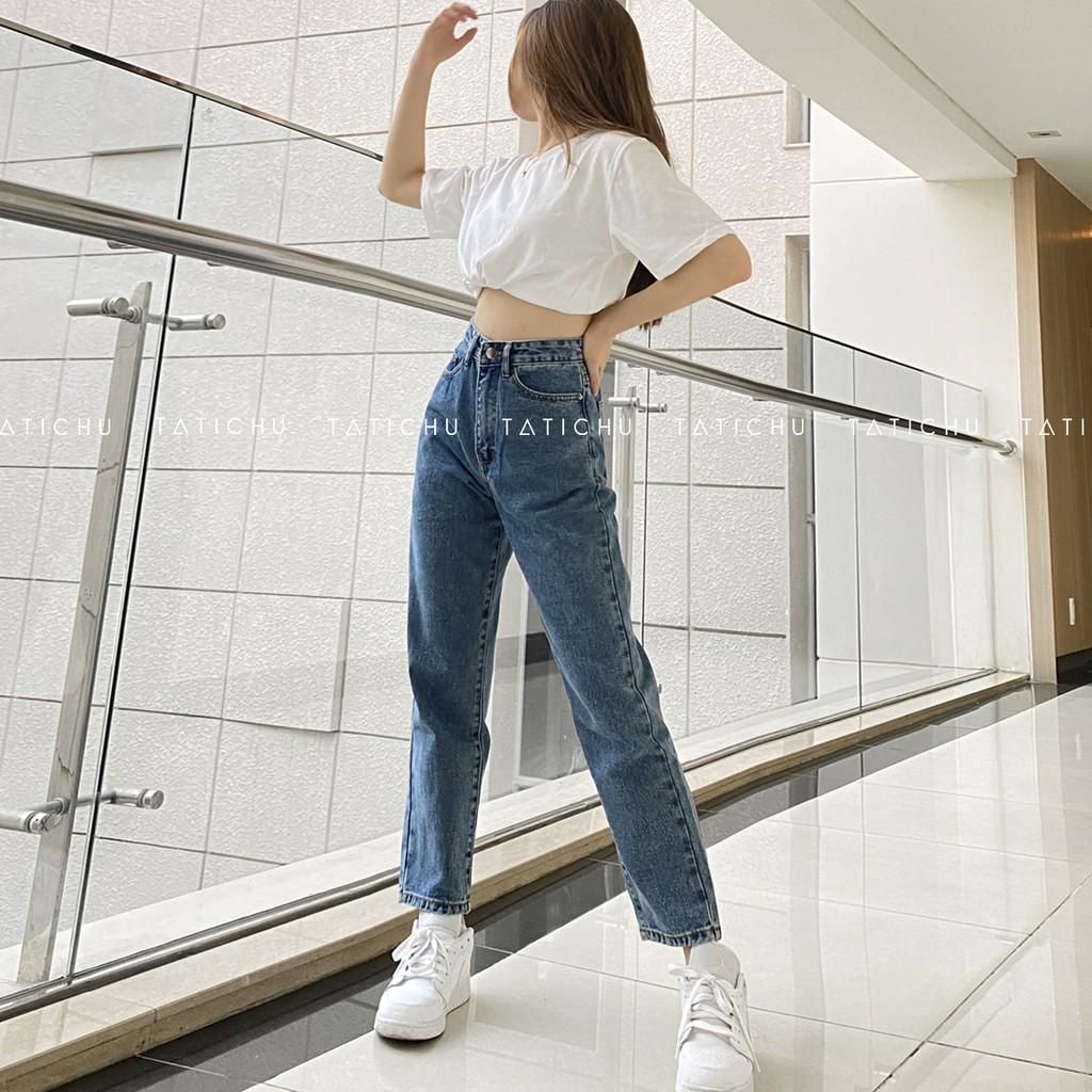 TATICHU - Quần Jean suông lưng cao - Straight jeans