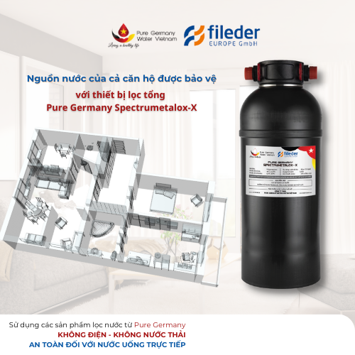 Bình lọc tổng căn hộ Pure Germany Spectrumetalox-X