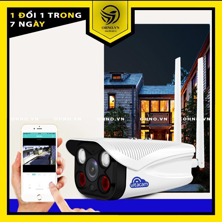 Camera IP Wifi Vitacam  ngoài trời VB720 Pro ban đêm có màu hàng chính hãng