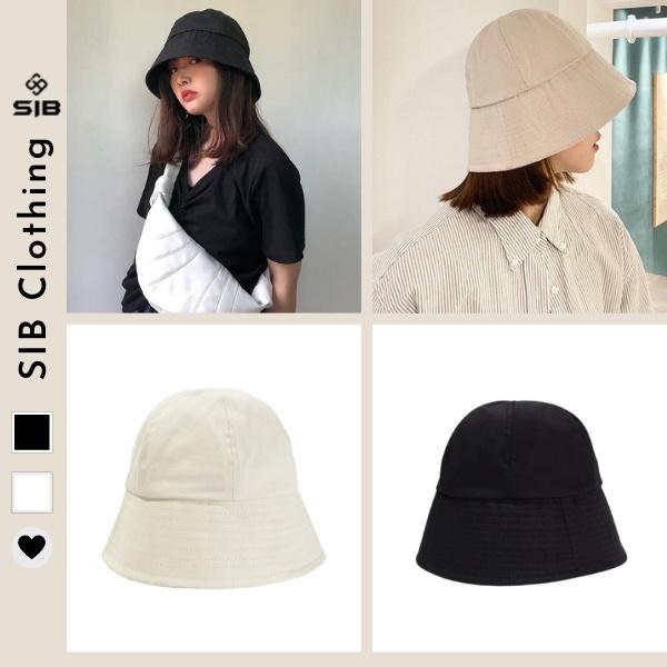 Nón bucket SIB Clothing vành cụp trơn nhiều màu phong cách unisex ulzzang SIB030