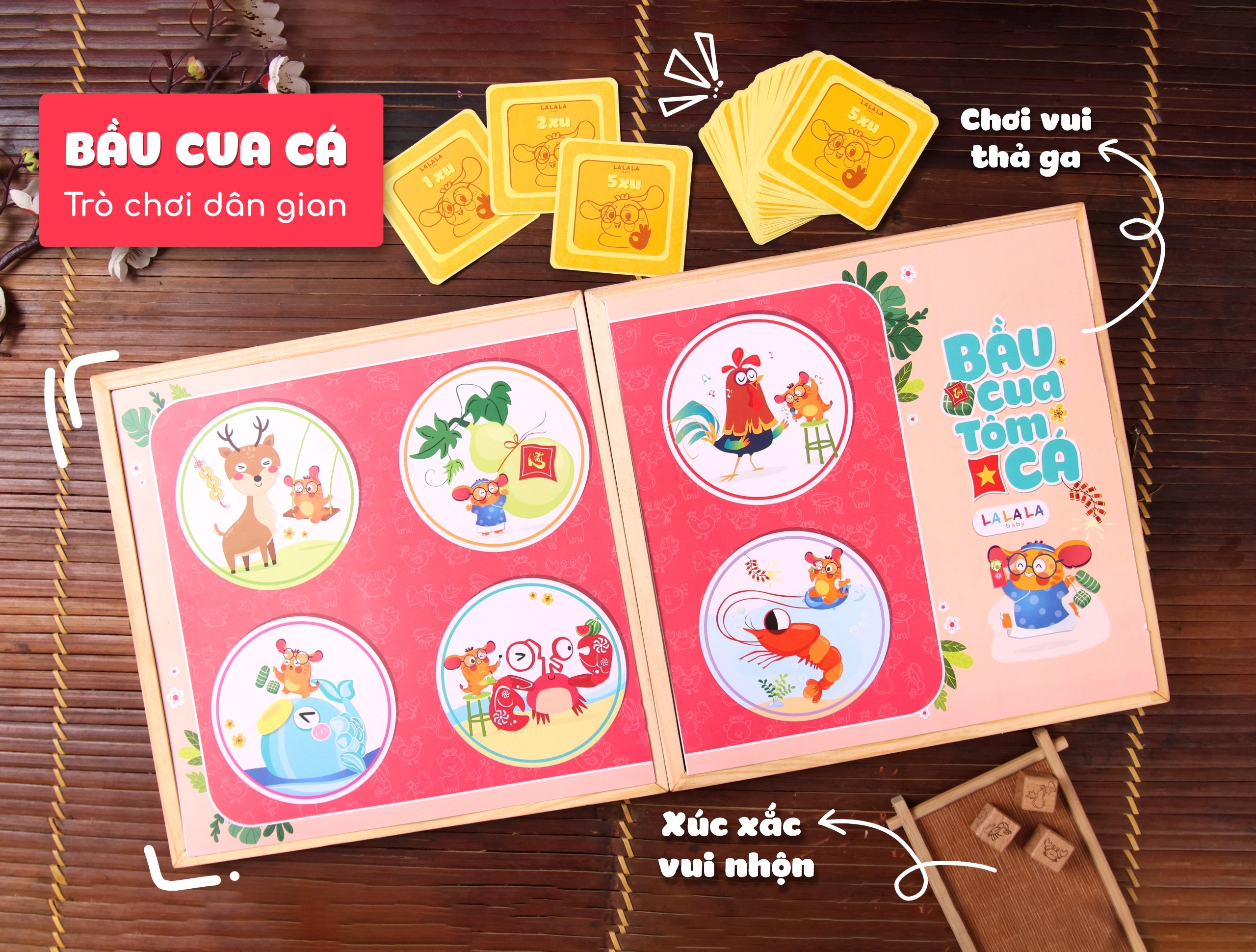 Bộ 5 Trò Chơi Dân Gian 5in1 Lala Play - Chính hãng Lalala Baby