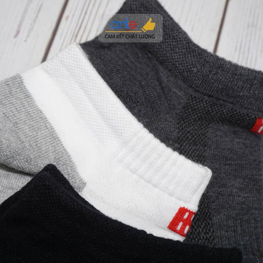 Combo 5 Tất nam Vớ nam Cổ ngắn Cotton thấm hút mồ hôi Co dãn thoải mái - Nhiều màu - Anle Store