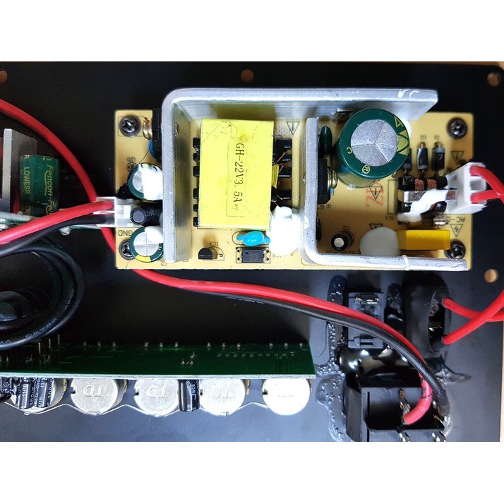 Combo Mạch Loa Kéo 4 tấc đơn kèm 2 Mic UHF