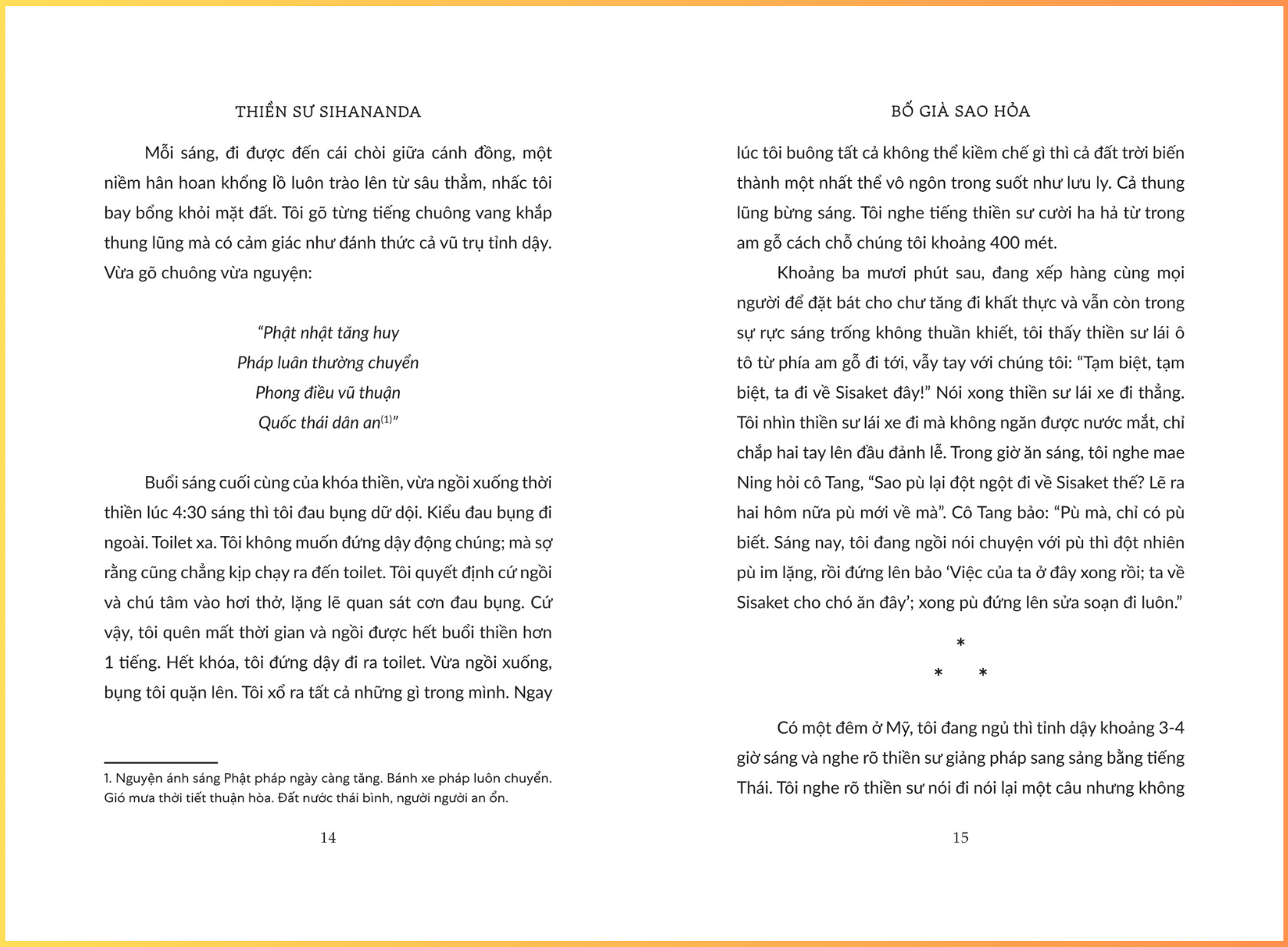 Bố Già Sao Hỏa - Thiền sư Sihananda - Sáng Books