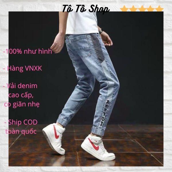 Quần Jean Nam Đẹp ️️ Quần Bò Nam Rách Gối Chất Liệu Denim Cao Cấp Thời Trang Chuẩn Hàng Shop Tô Tồ Shop -QJN56