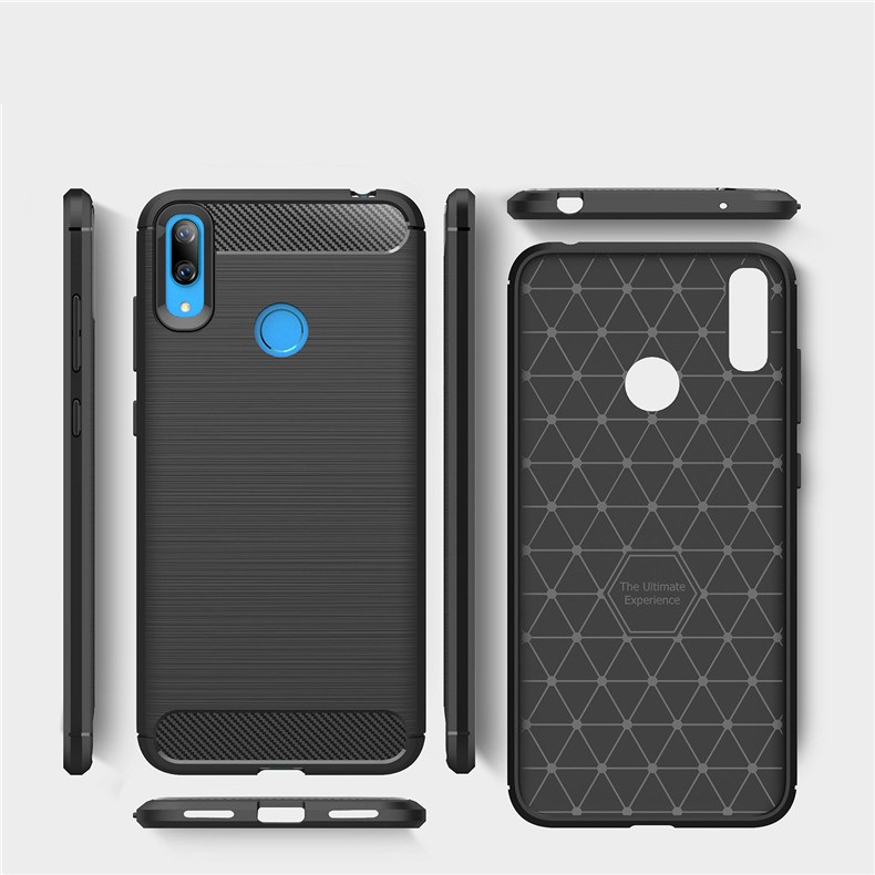 Ốp lưng chống sốc vân Carbon dành cho Huawei Y7 Pro 2019