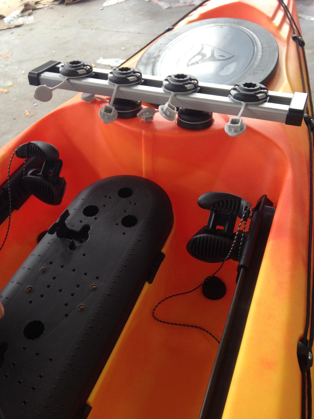 AlumInum Alloy Mounting Track Fishing Mount Base Tackle Kit Accessory for Canoeing Kayak