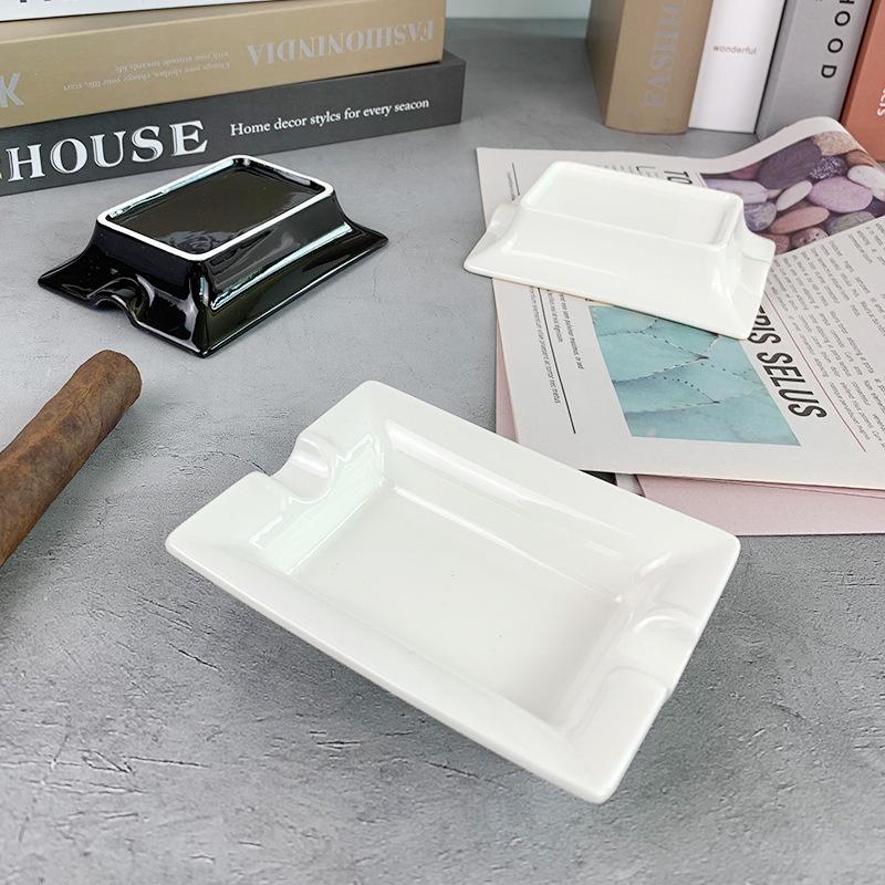 COHI R2 - Gạt Tàn Cigar Bằng Gốm, Giá Đỡ 2 Điếu Sang Trọng (Cigar Ashtray)