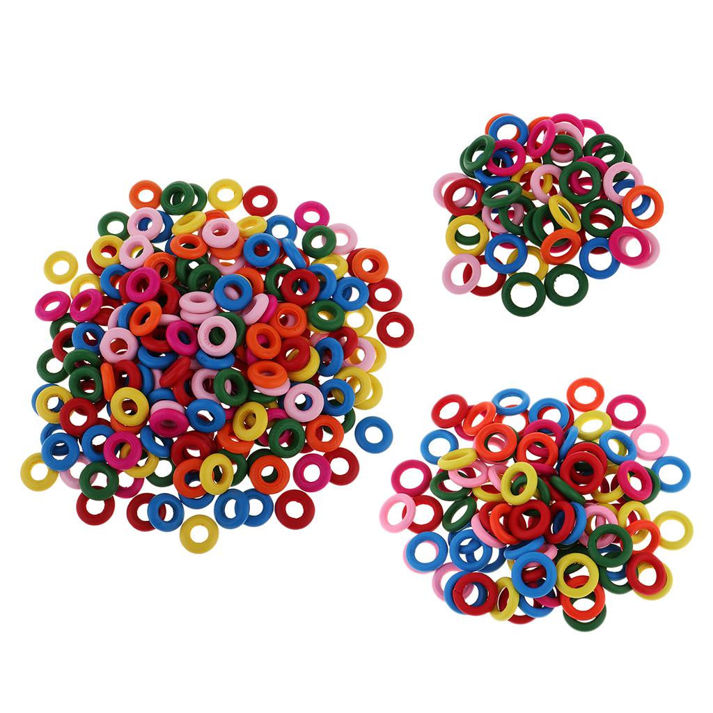 2xDyed Mixed Color Wood Ring Pendant Connector Jewelry Making 0.79inch 100Pcs