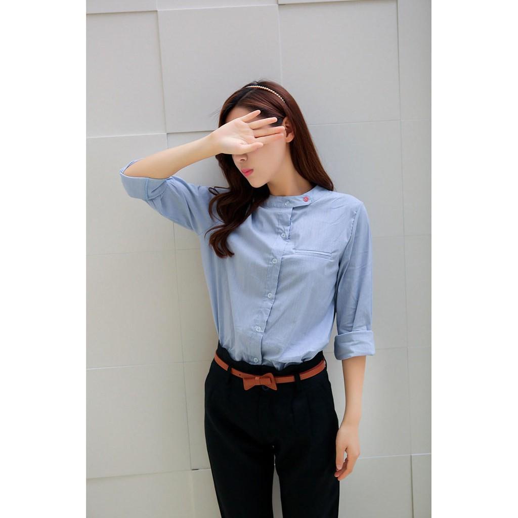 Áo Sơ Mi Phối Nút Năng Động - QA0060