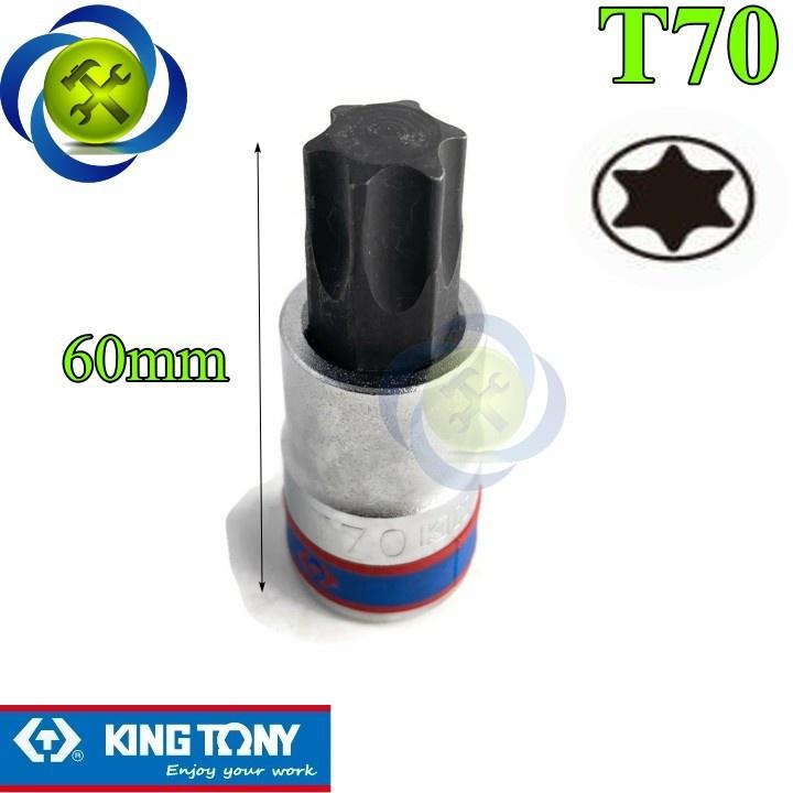 Đầu tuýp sao 1/2 KINGTONY dài 60mm trắng đen từ T20 - T70
